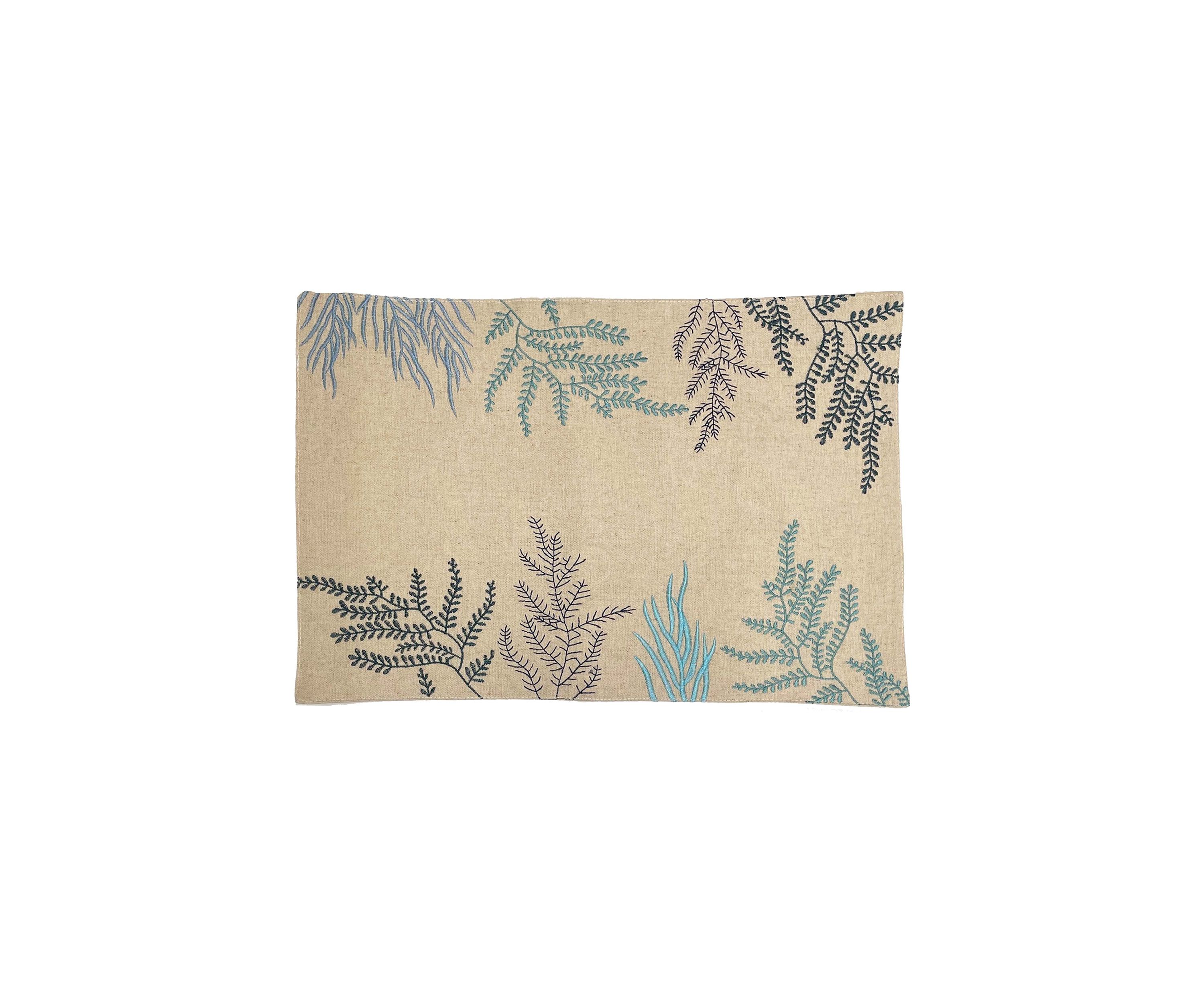 Coral Embroidered Runner