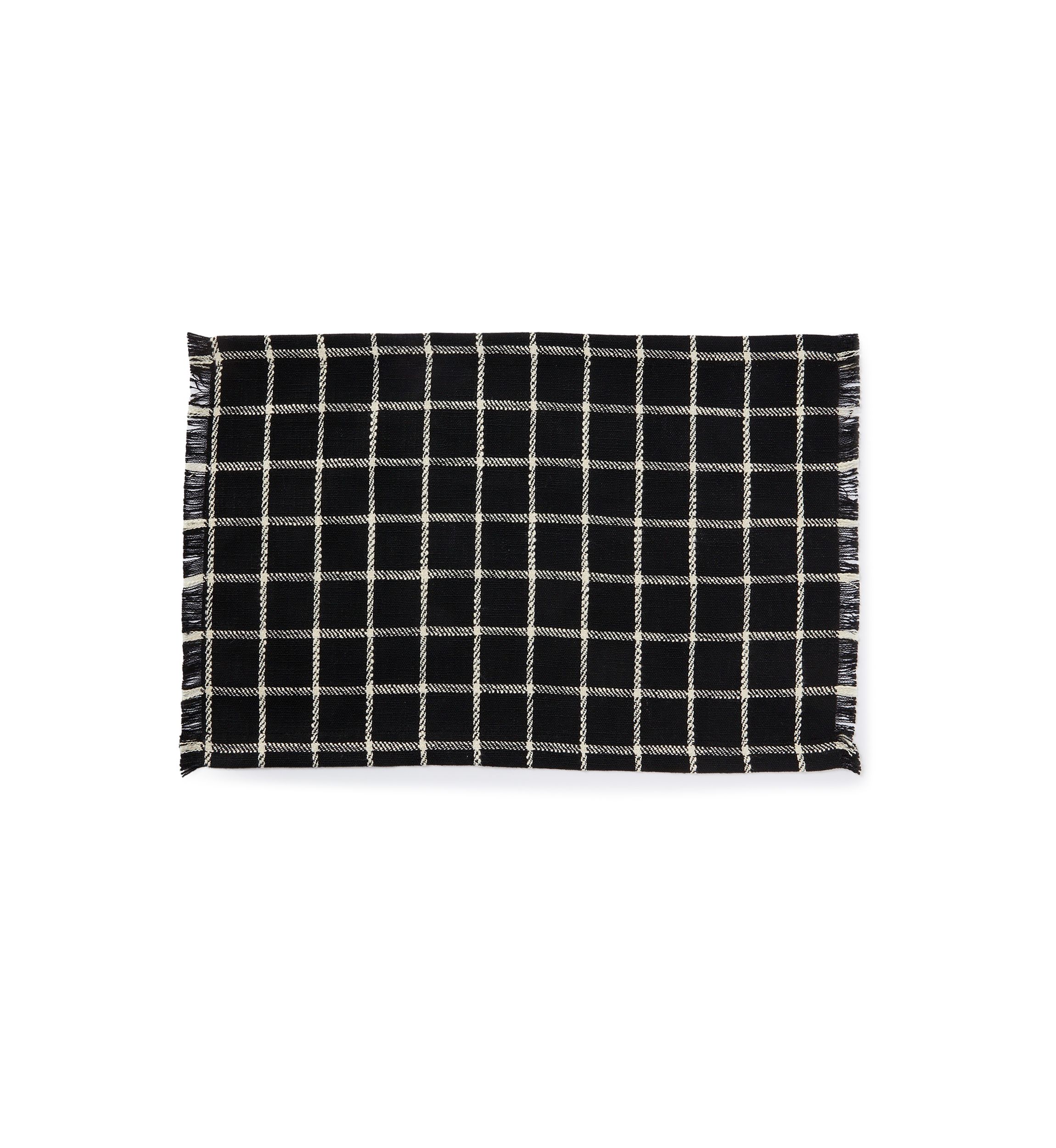 Black and White Grid Placemat