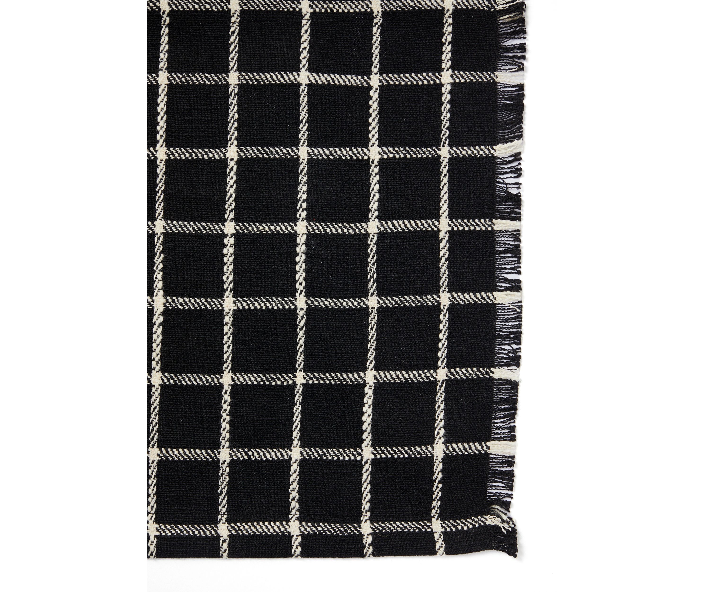 Black and White Grid Placemat