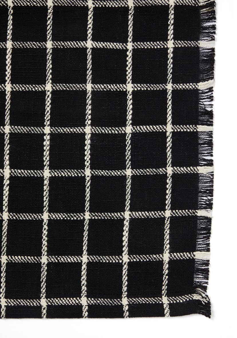 Black and White Grid Placemat