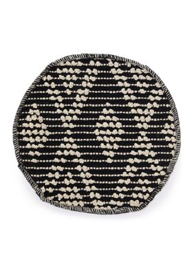Arlee Home Fashions Inc. Black and White Textured Pickens Placemat
