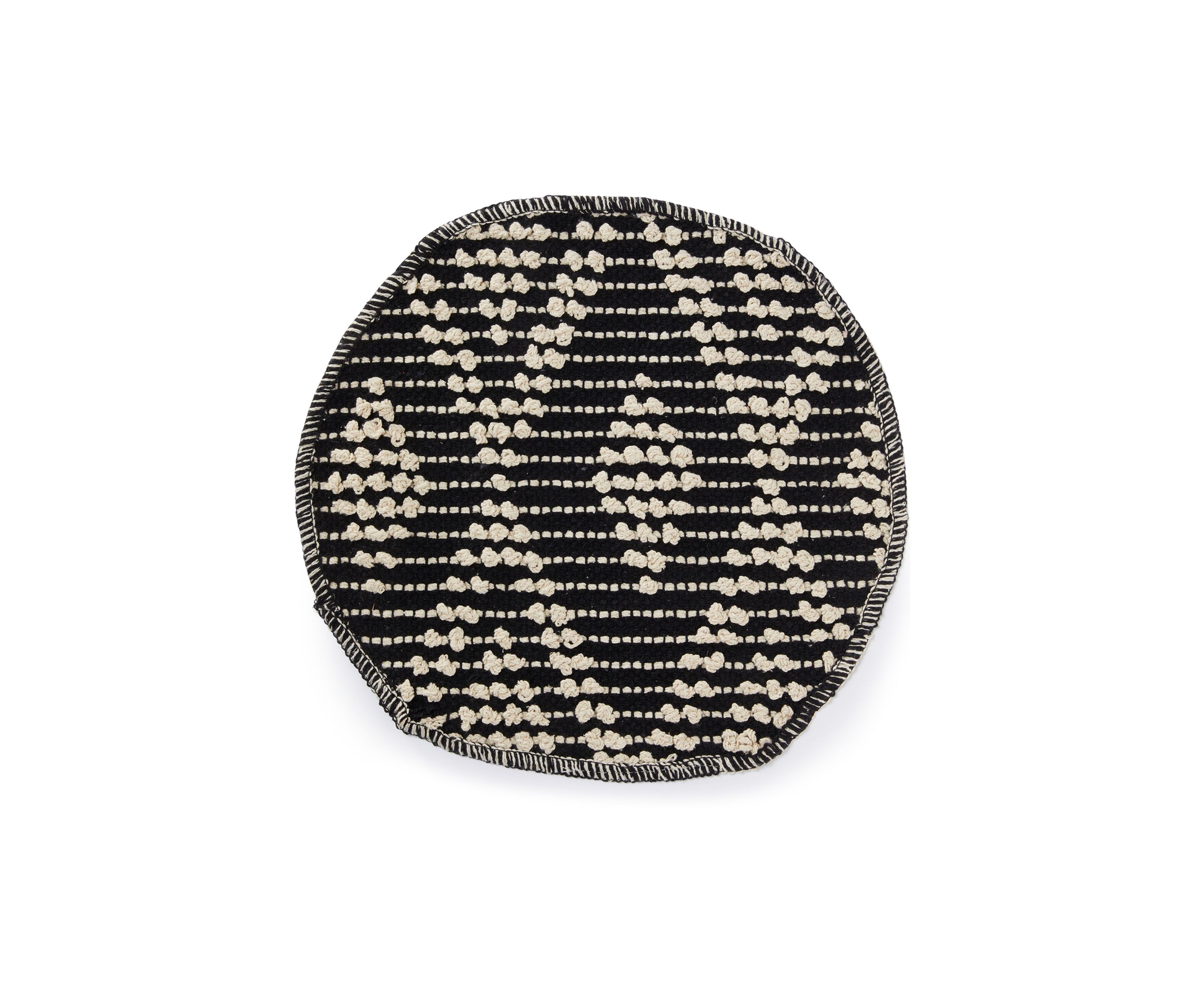 Black and White Textured Pickens Placemat