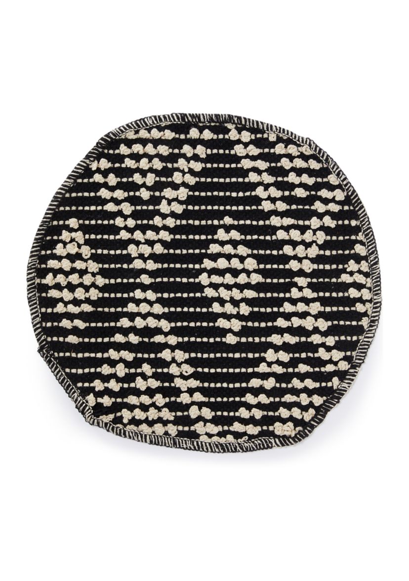 Black and White Textured Pickens Placemat