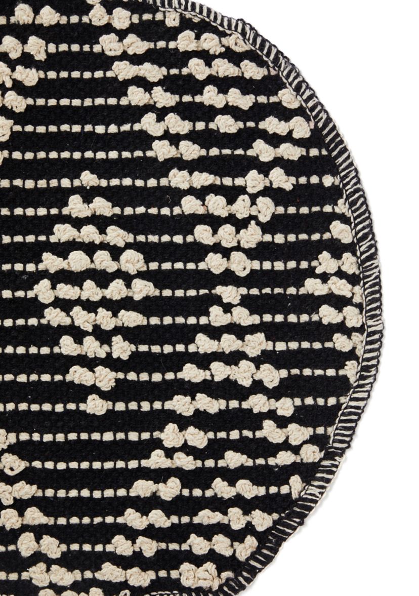 Black and White Textured Pickens Placemat