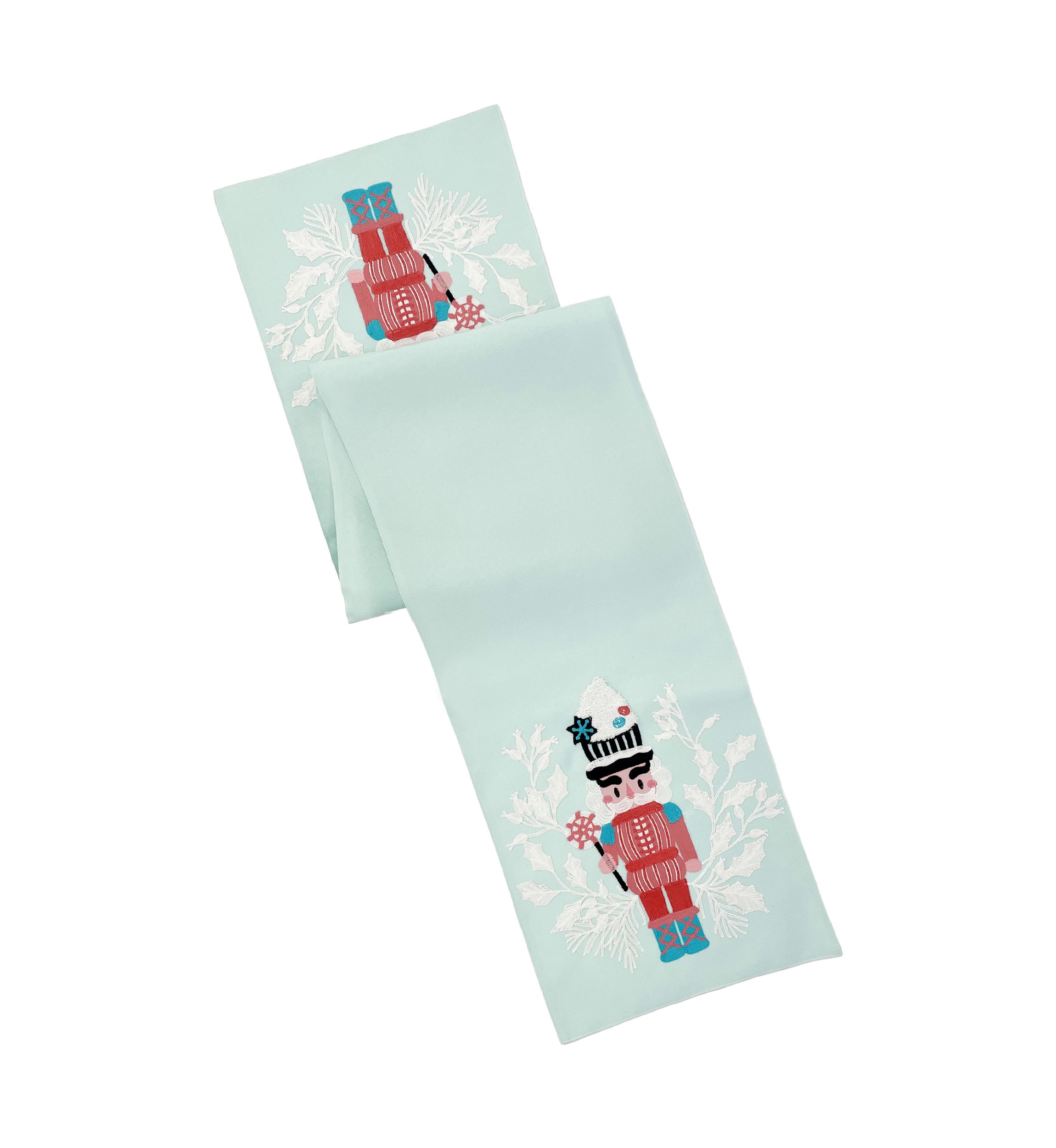 Mint Nutcracker Table Runner