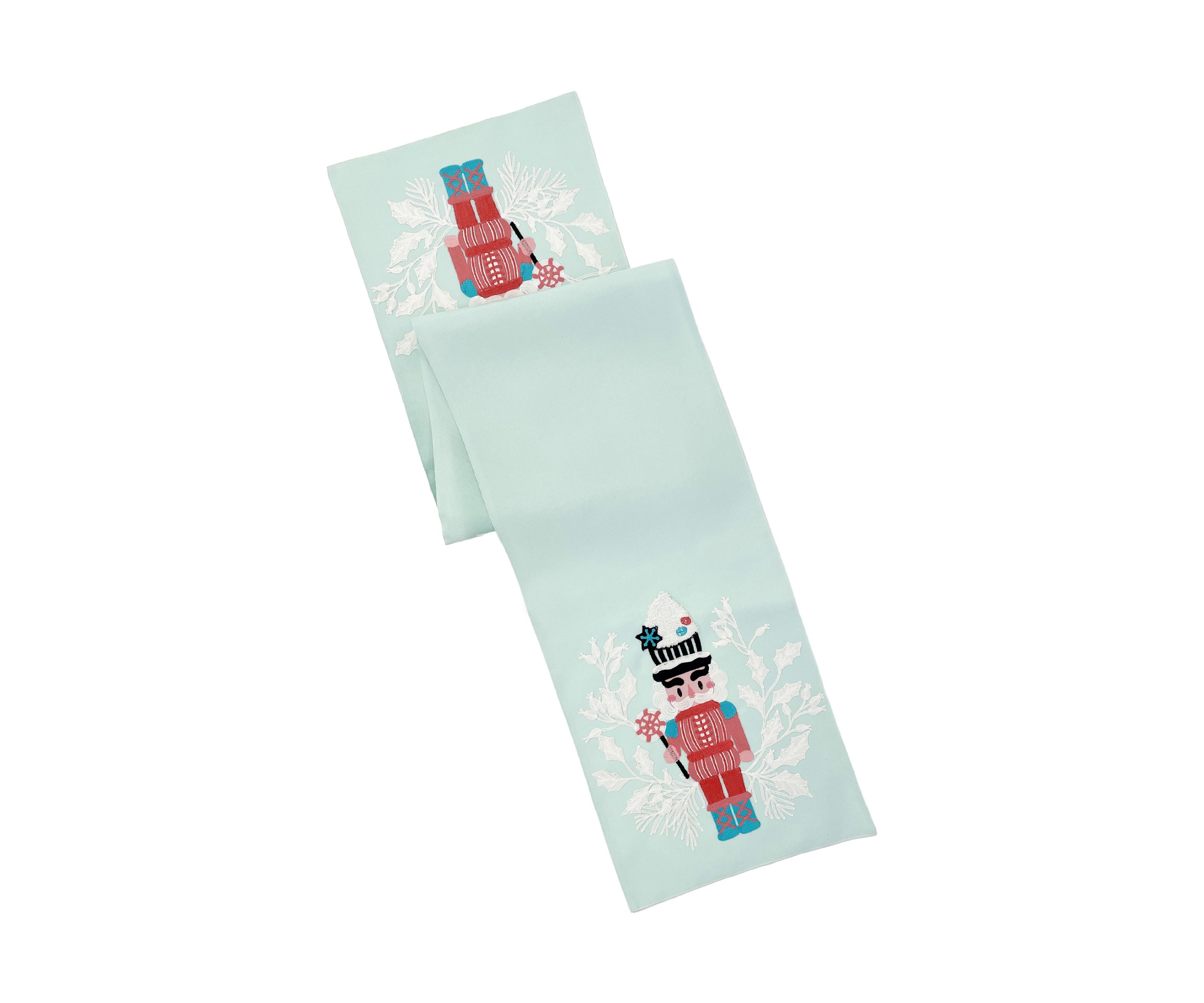 Mint Nutcracker Table Runner