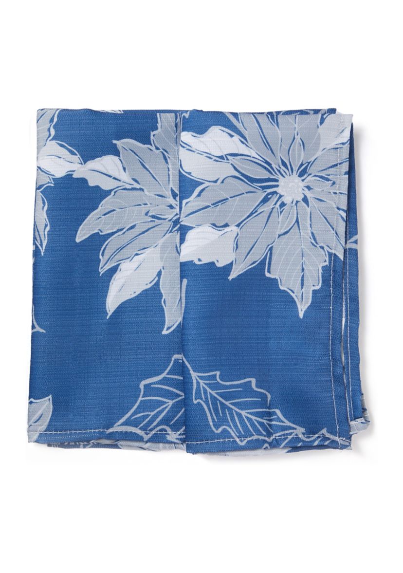 Poinsettia Silhouette Napkins - Set of 2