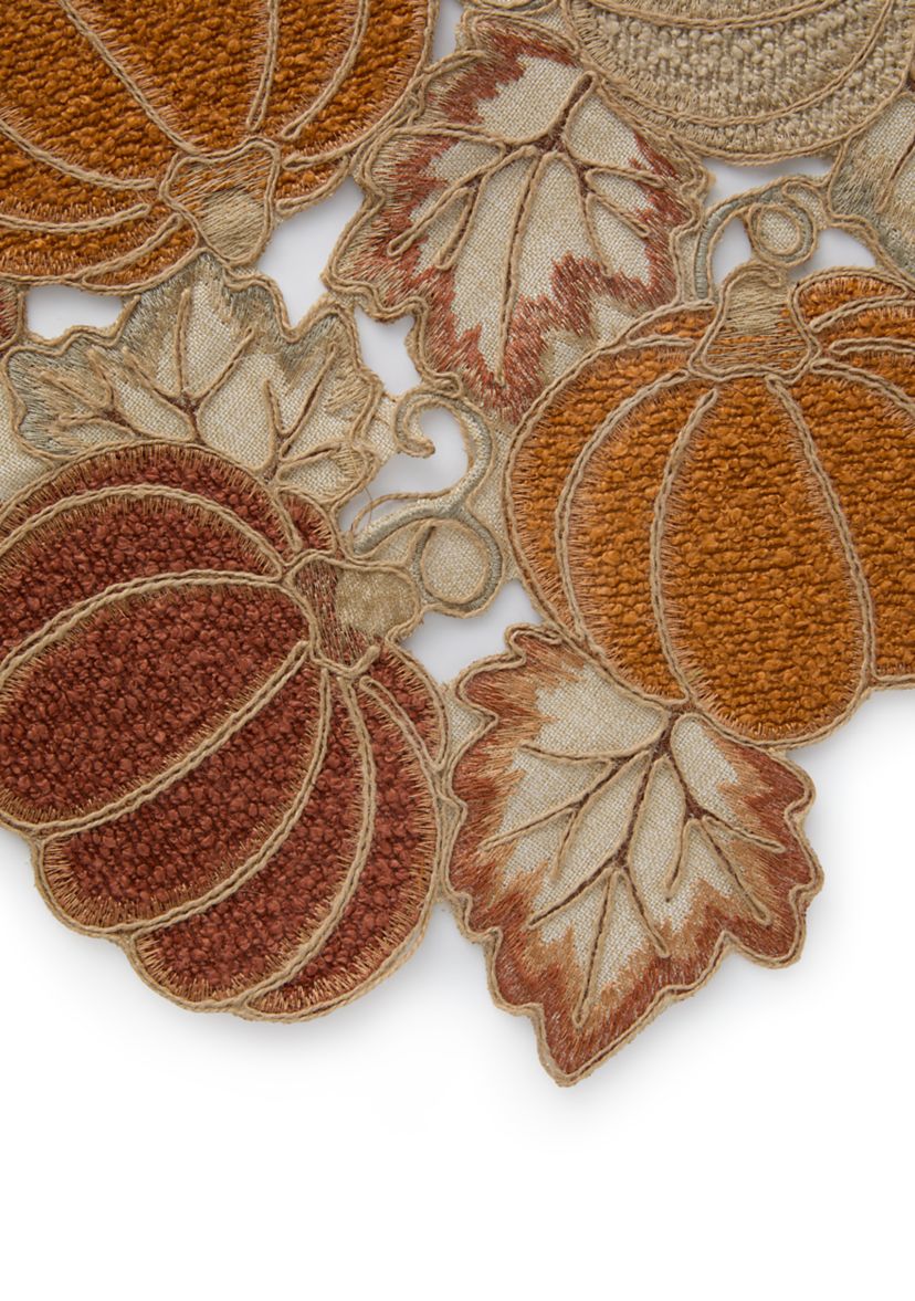 Erika Pumpkin Cutwork Centerpiece