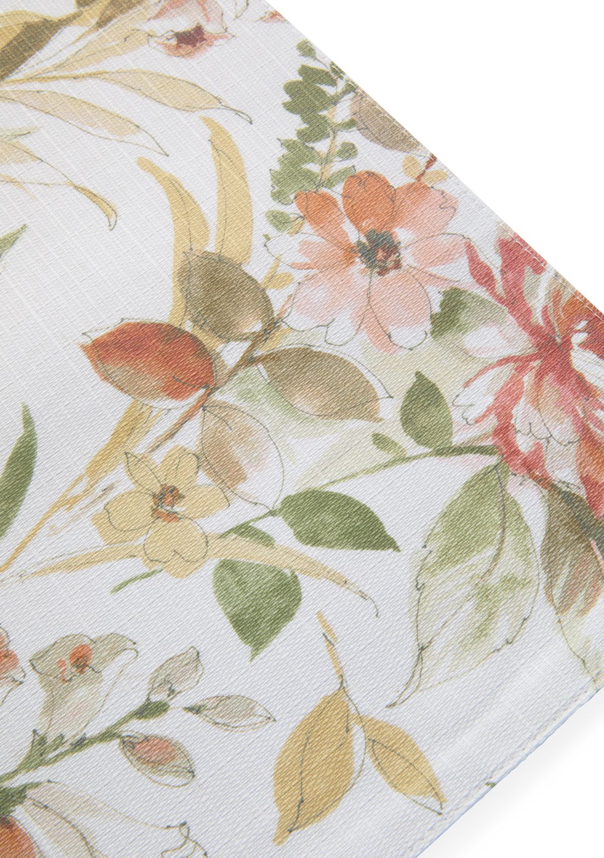 Set of 2 Fall Watercolor Floral Placemats