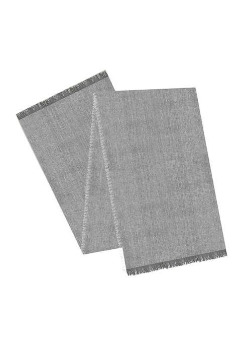 Arlee Home Fashions Inc.™ Chambray Fringed Table Runner