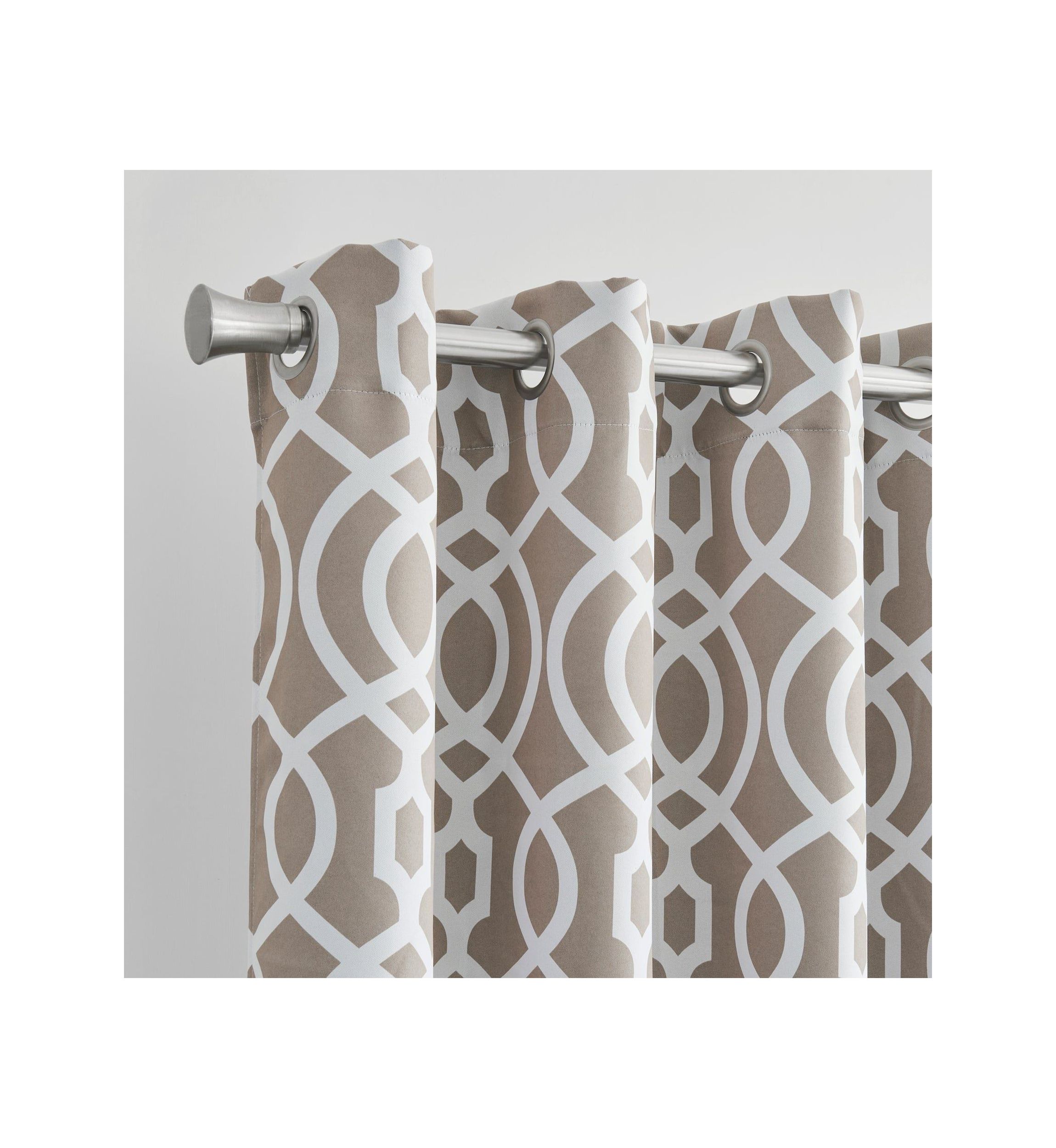 Trellis Printed Blackout Thermal Insulated Single Window Panel
