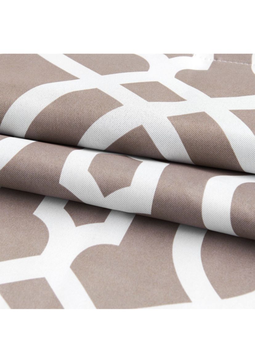 Trellis Printed Blackout Thermal Insulated Single Window Panel