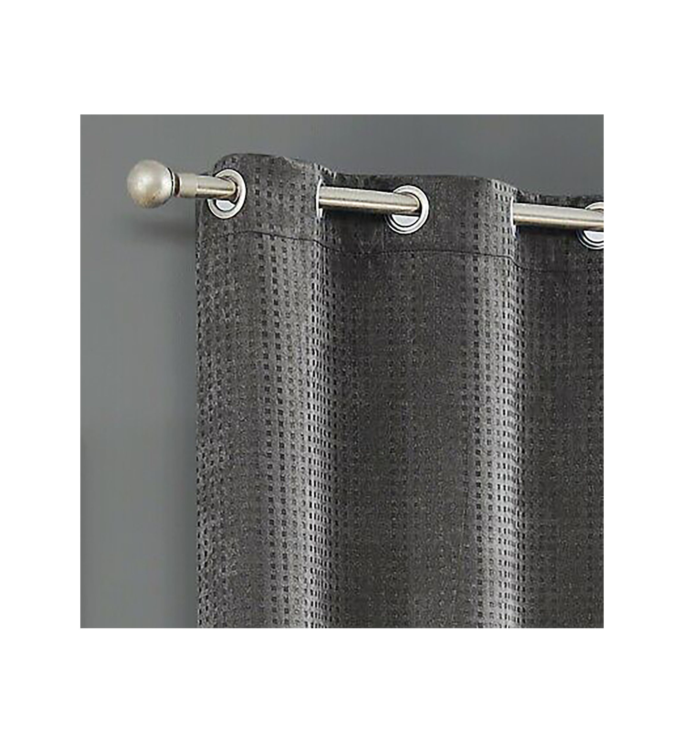 Times Square Woven Basketweave Blackout Thermal Insulated Window Panel Pair