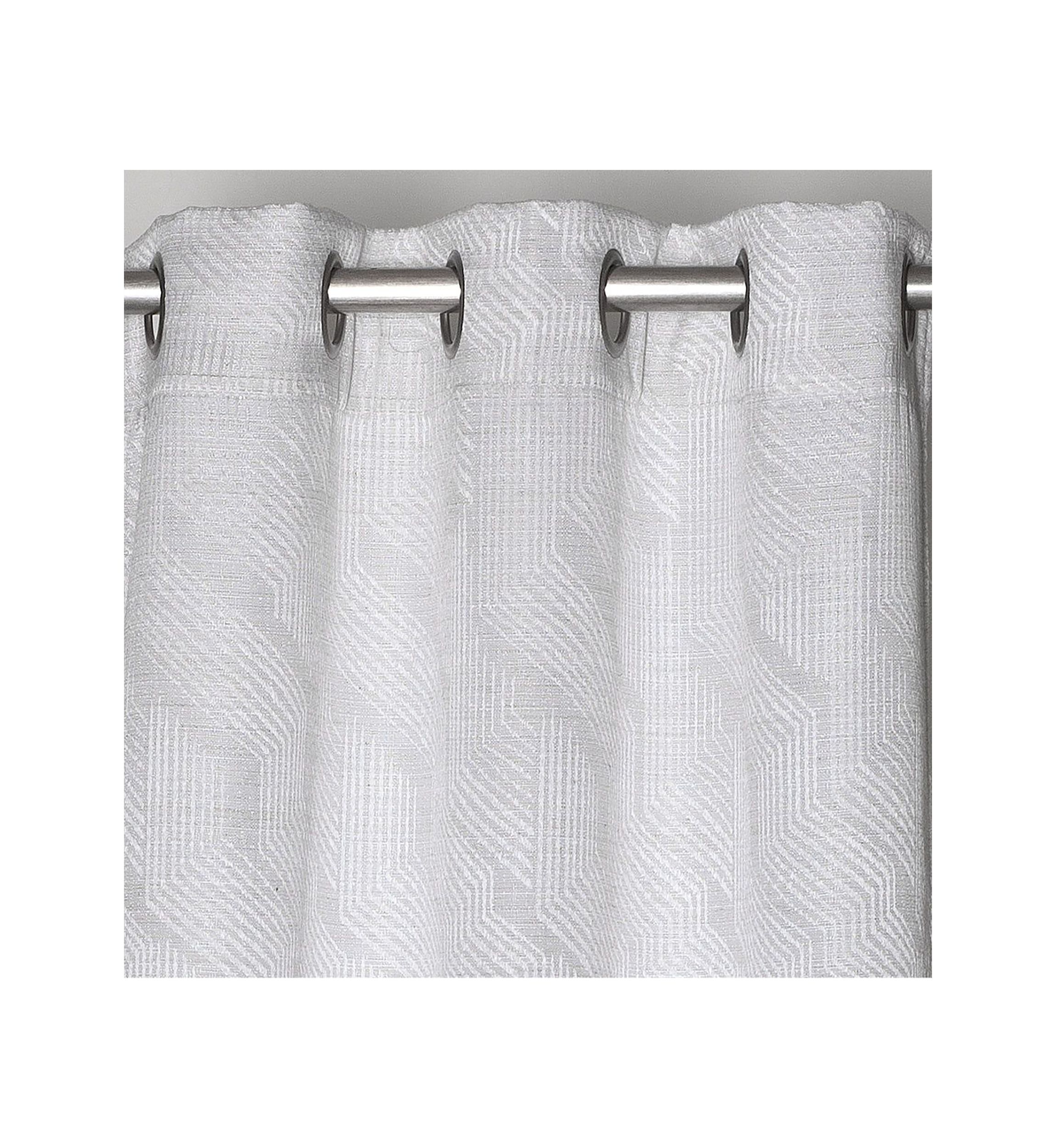 Lexington Threaded Lurex Jacquard Design Room Darkening  Window Panel Pair