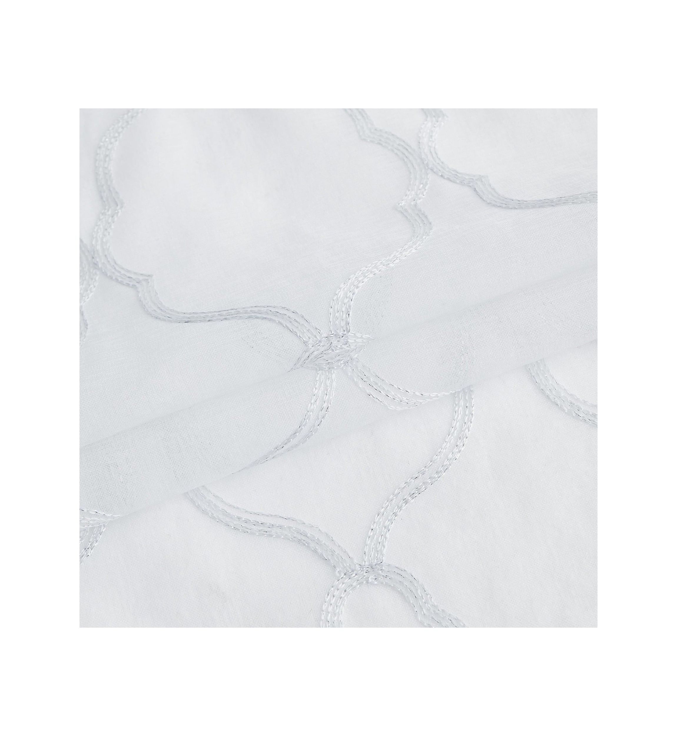 Springfield 3D Embroidered Sheer Single Window Panel