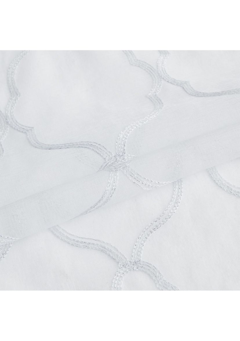 Springfield 3D Embroidered Sheer Single Window Panel