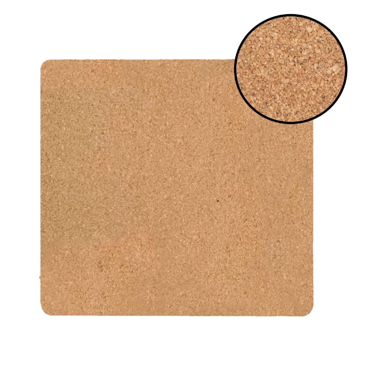 Marble Cork Foil Printed Marble Granite Designed Thick Cork Textured 15" x 15" Square Placemat Set of 2