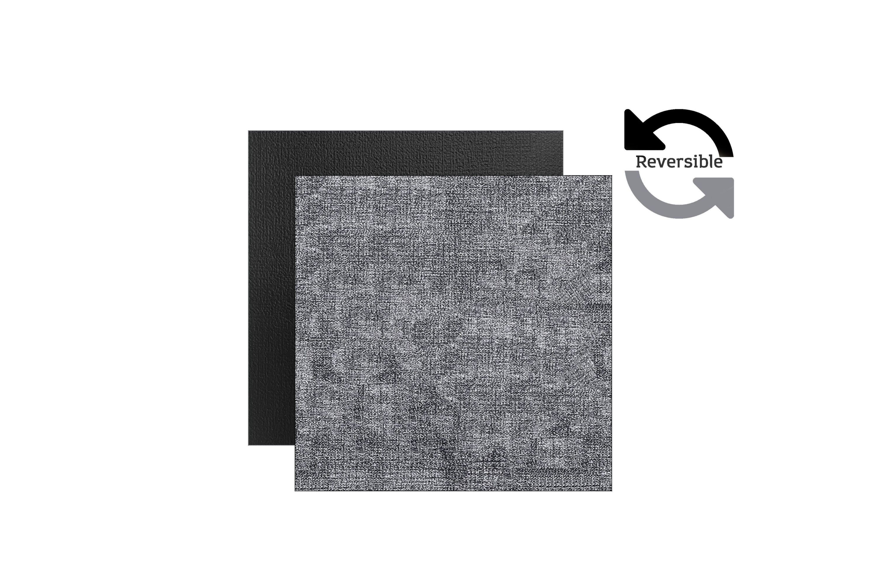 Amalfi Faux Leather Look Outdoor Dining Set Textured 2 Colored Reversible 15" x 15" Square Placemats Set of 4