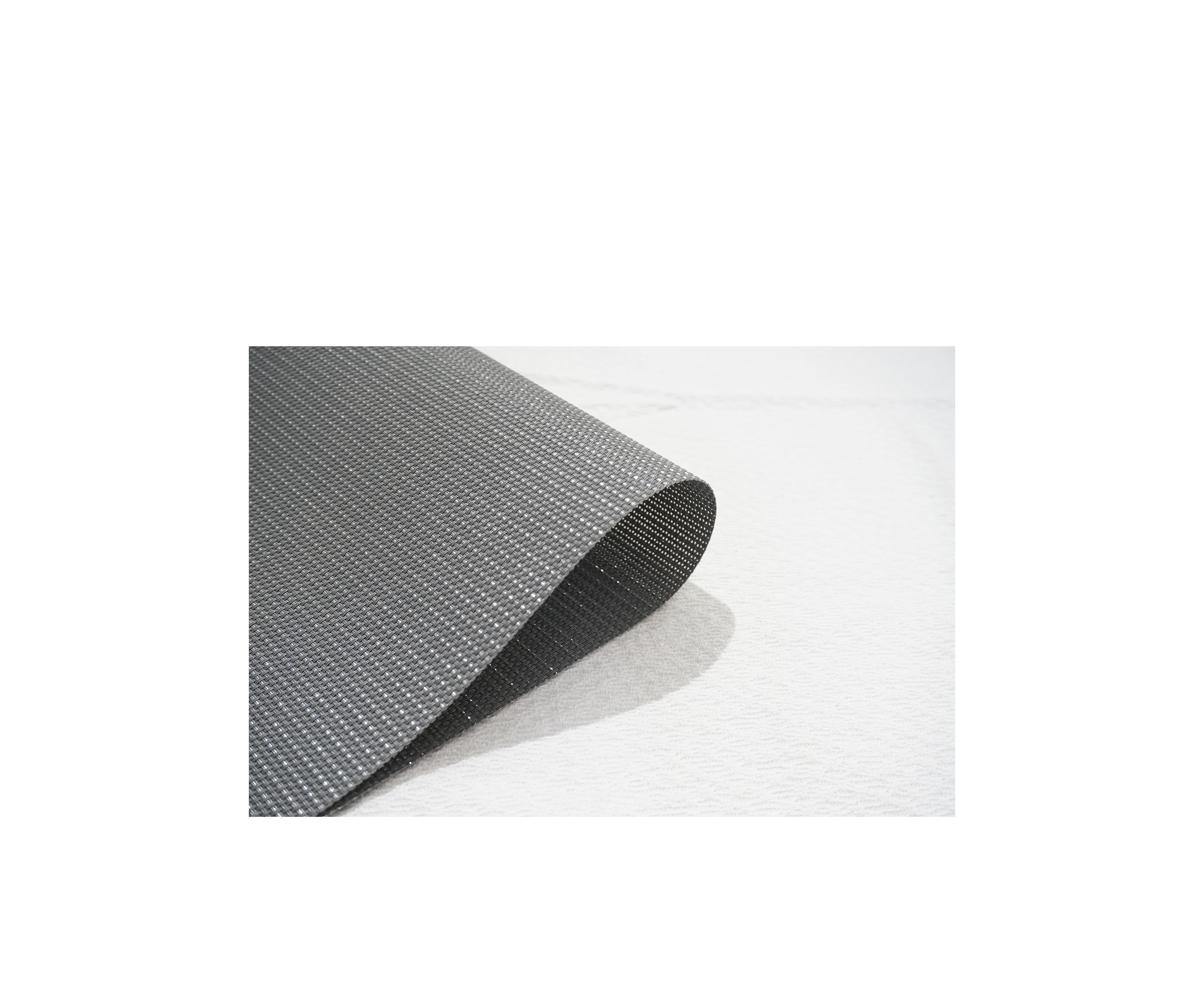 Natural Shimmer Woven Textilene Rectangular Set of 6 Placemats