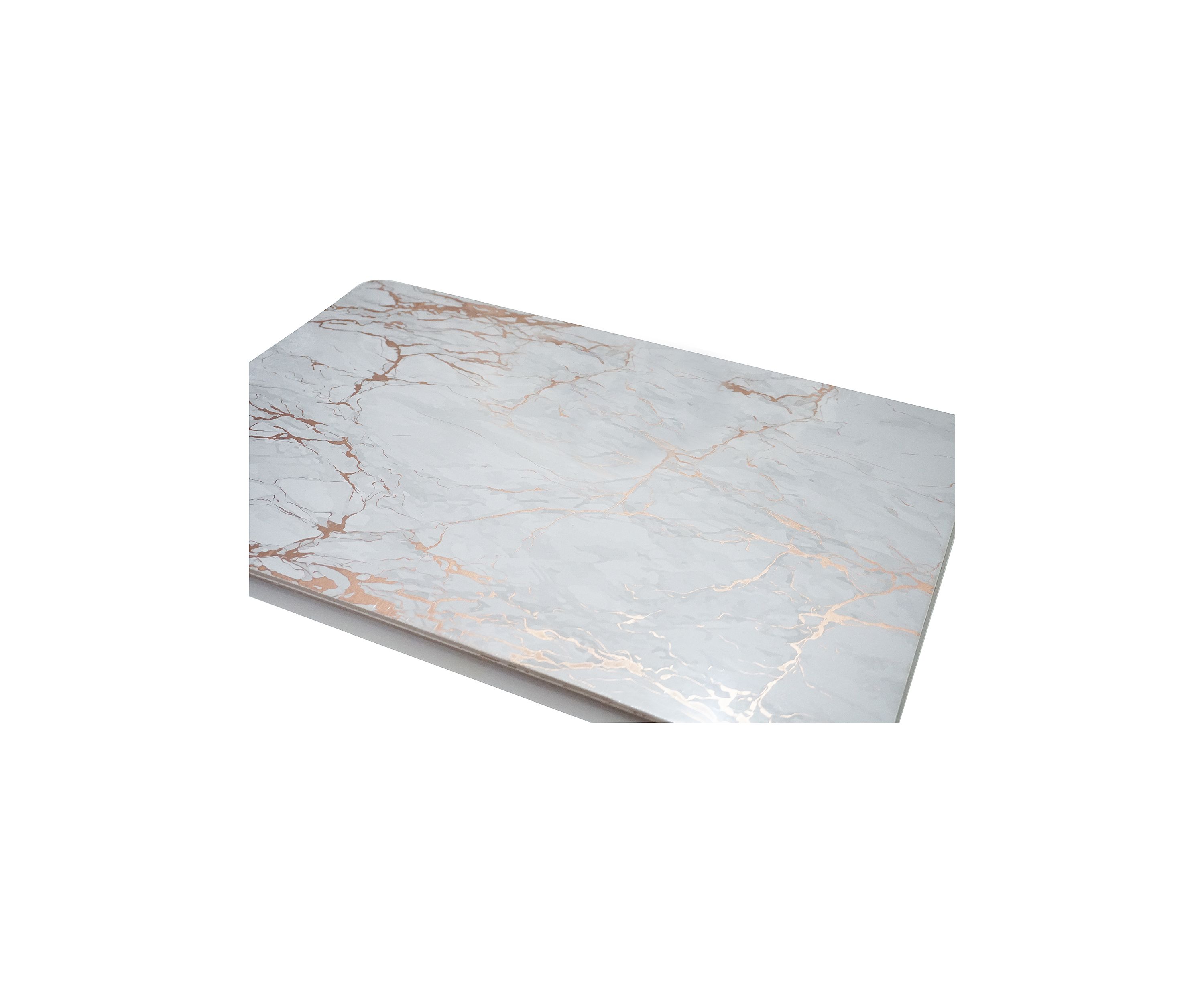 Marble Cork Foil Design Rectangle Set of 2 Placemats
