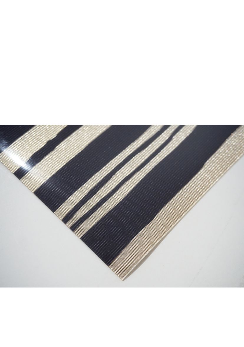 Jagged Reversible Metallic Printed Set of 4 Placemats
