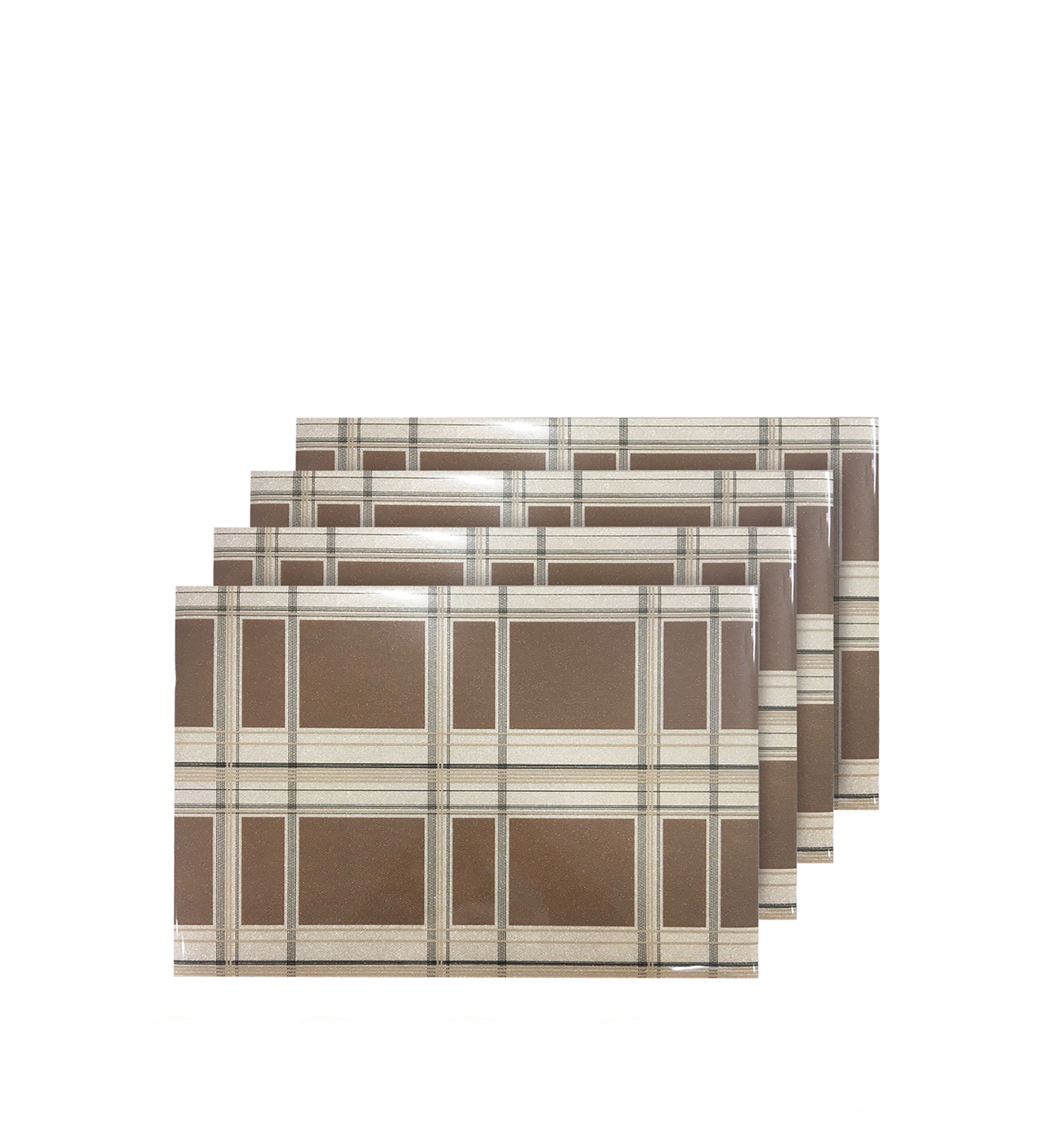Sidewalks Reversible Metallic Printed Set of 4 Placemats