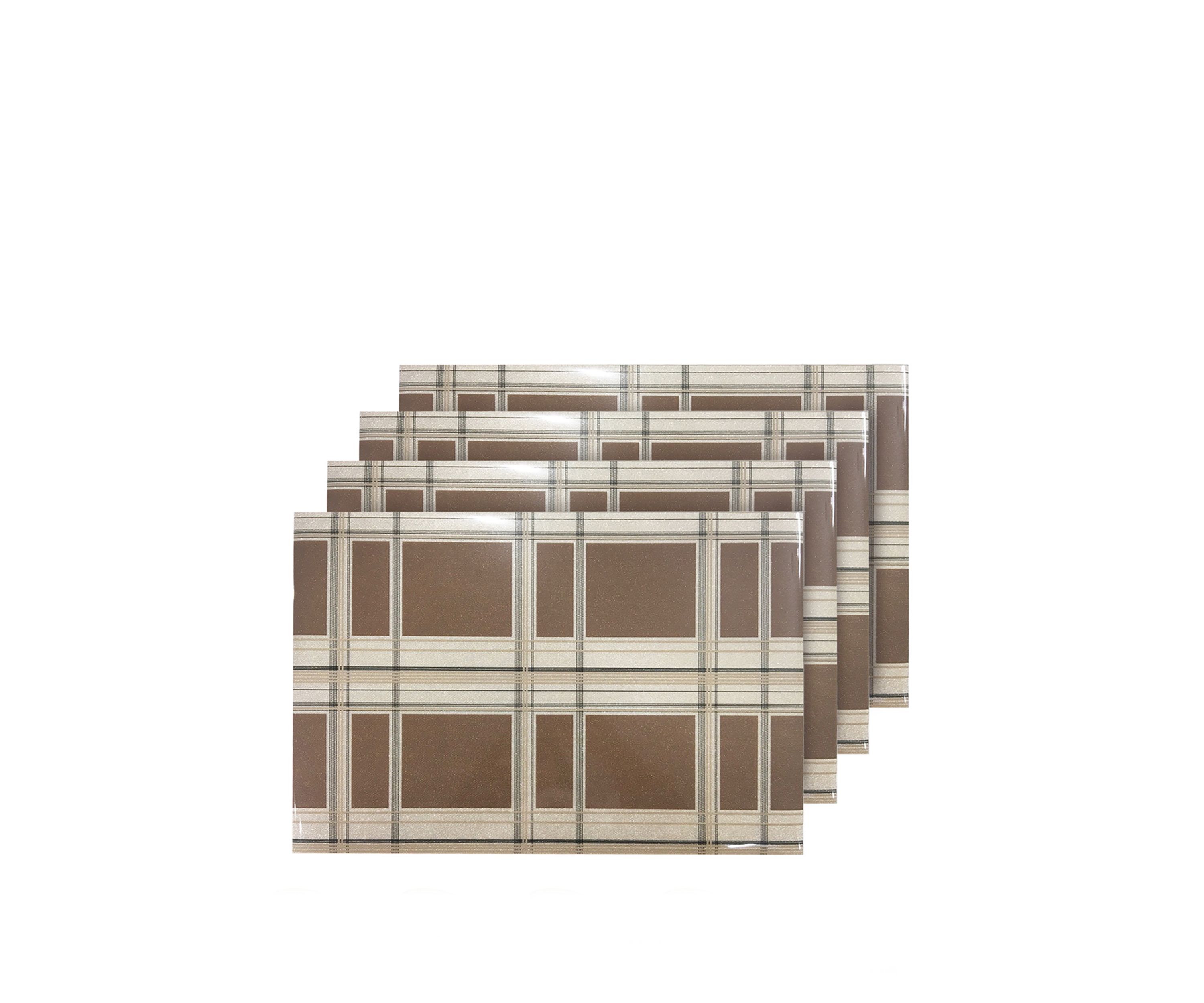 Sidewalks Reversible Metallic Printed Set of 4 Placemats