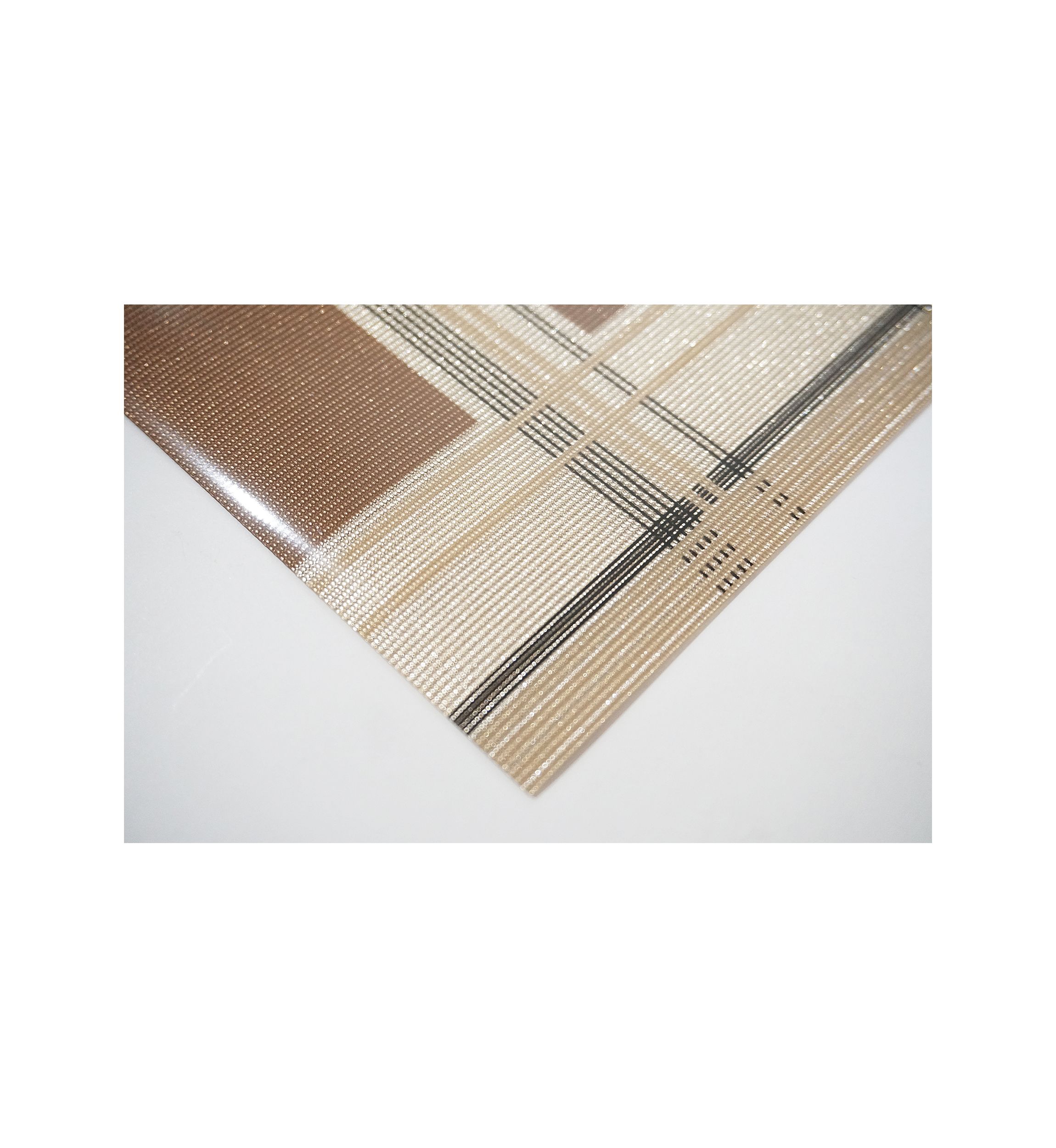 Sidewalks Reversible Metallic Printed Set of 4 Placemats