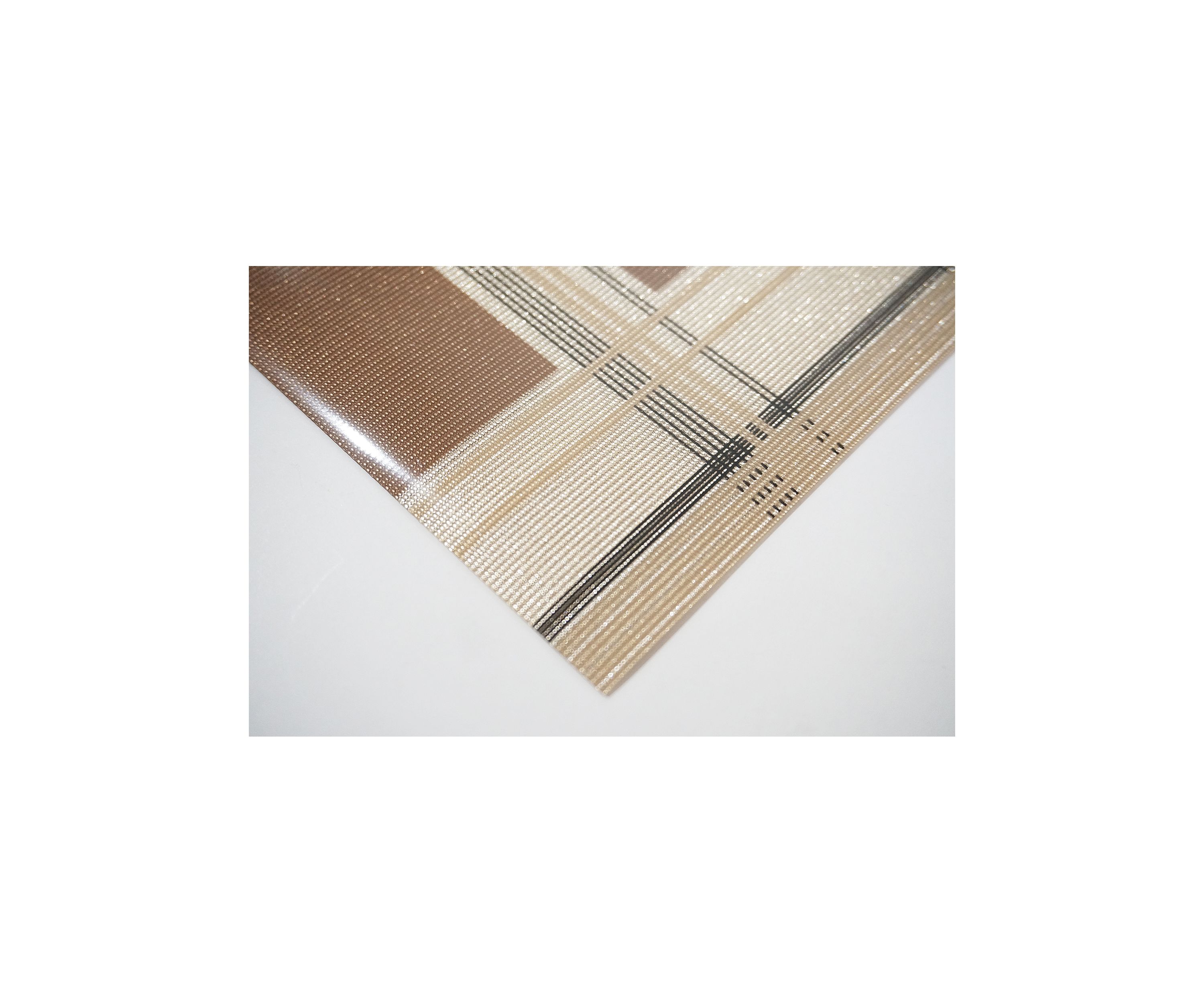 Sidewalks Reversible Metallic Printed Set of 4 Placemats