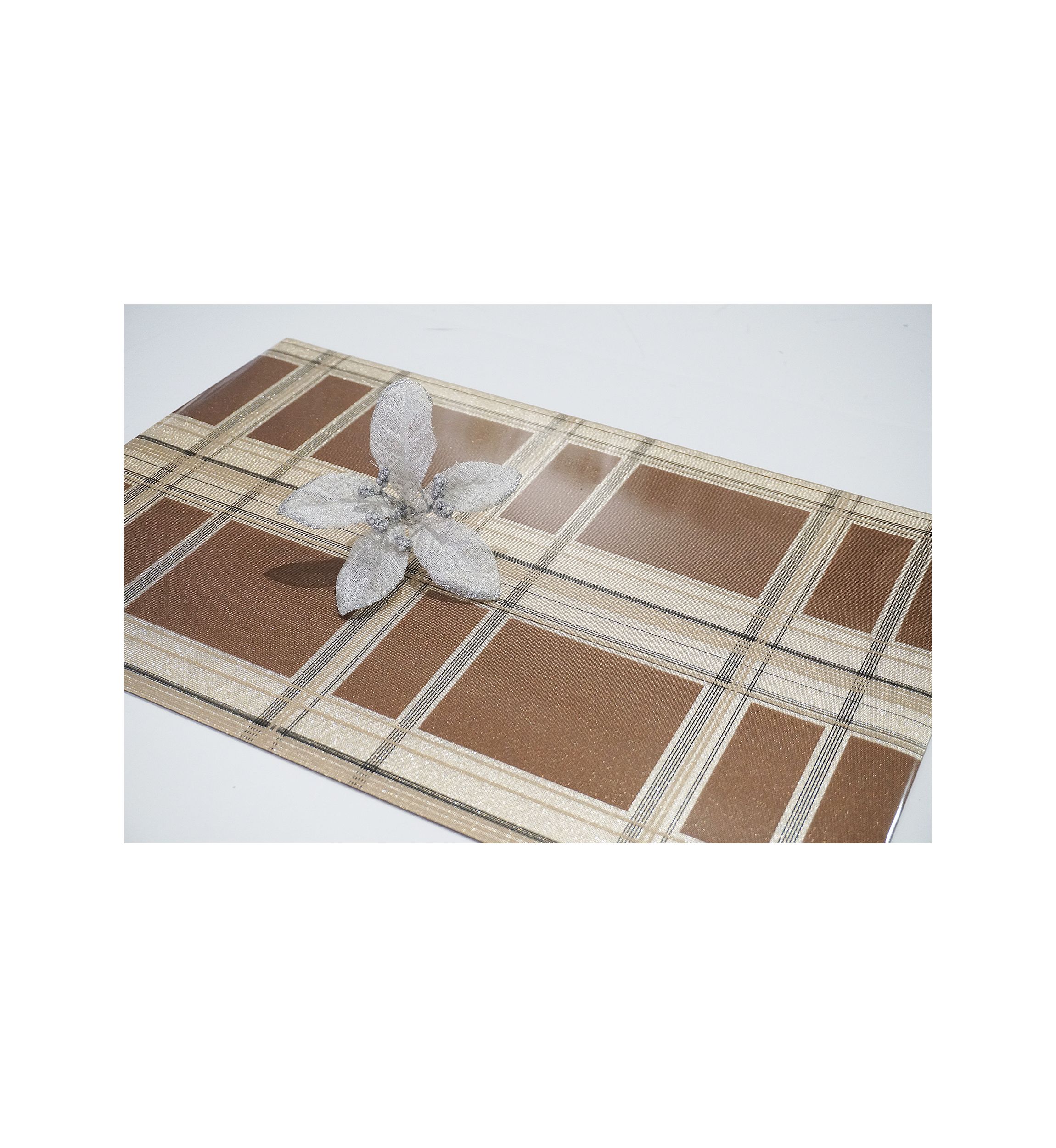 Sidewalks Reversible Metallic Printed Set of 4 Placemats
