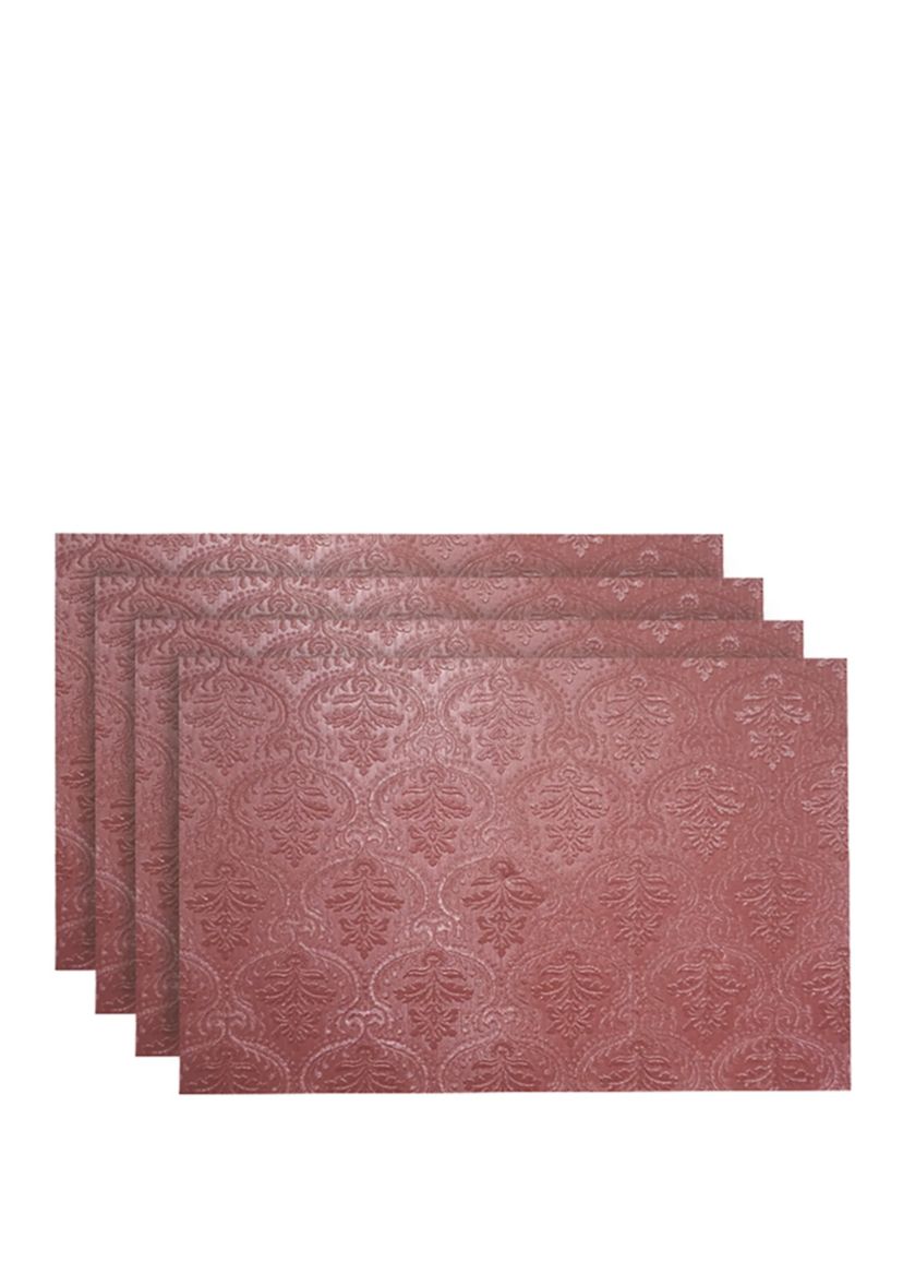 Venecia Faux Leather with Suede Backing Placemats-Set of 4