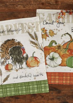 Park Designs Fall Blessings 2 Dishtowel Set