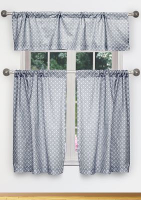 Duck River Textile Celestia Medallion Cotton Kitchen Curtain And