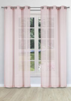 Kensie Set Of 2 Justus Metallic Window Curtains Belk