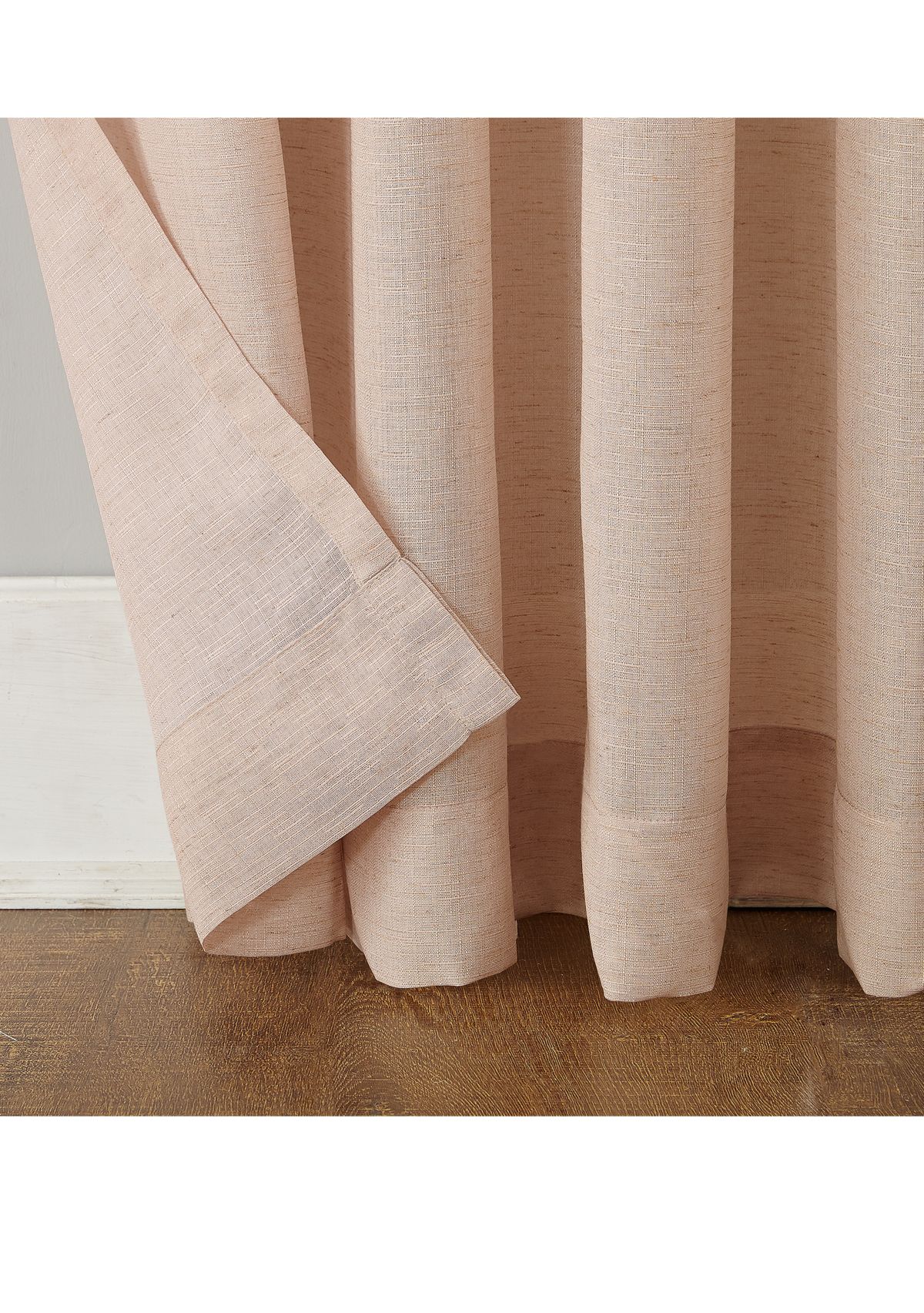 Amalfi Linen Blend Textured Sheer Rod Pocket Curtain Panel