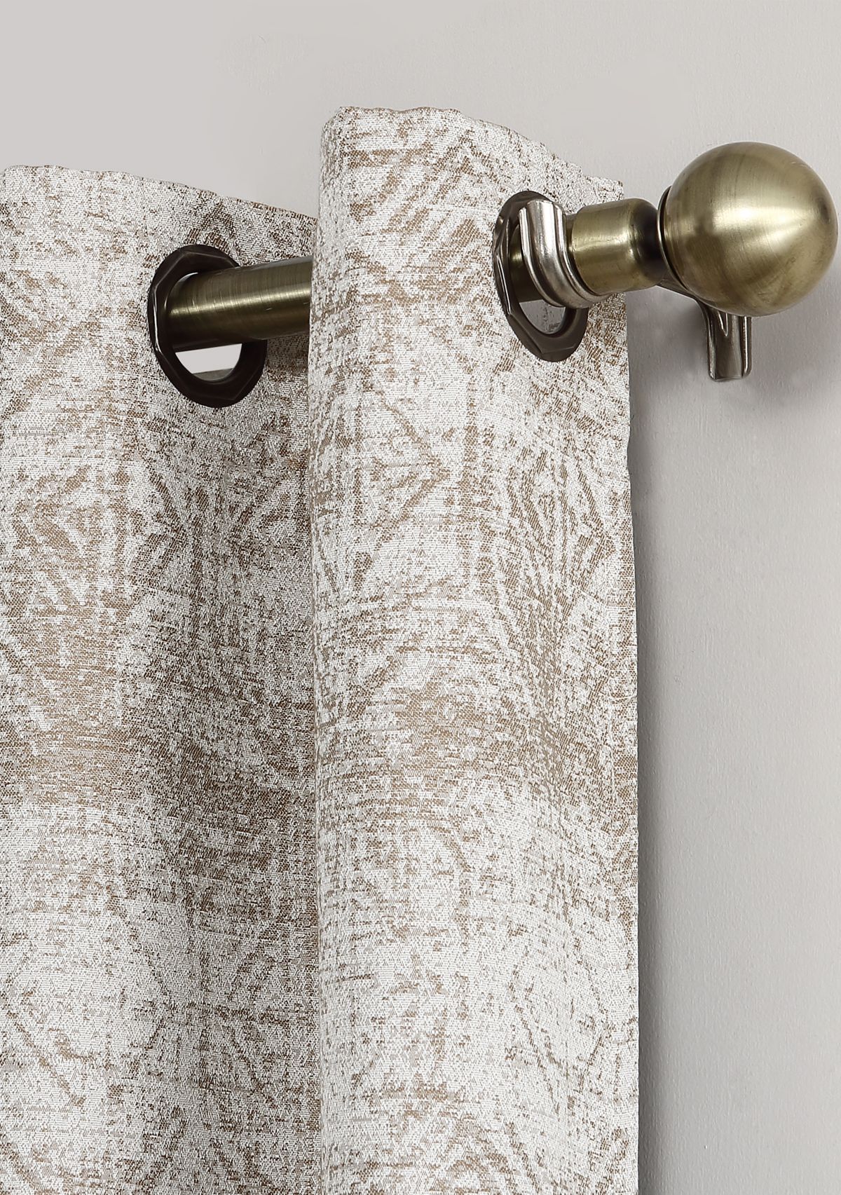 Darren Distressed Global Blackout Lined Grommet Curtain Panel