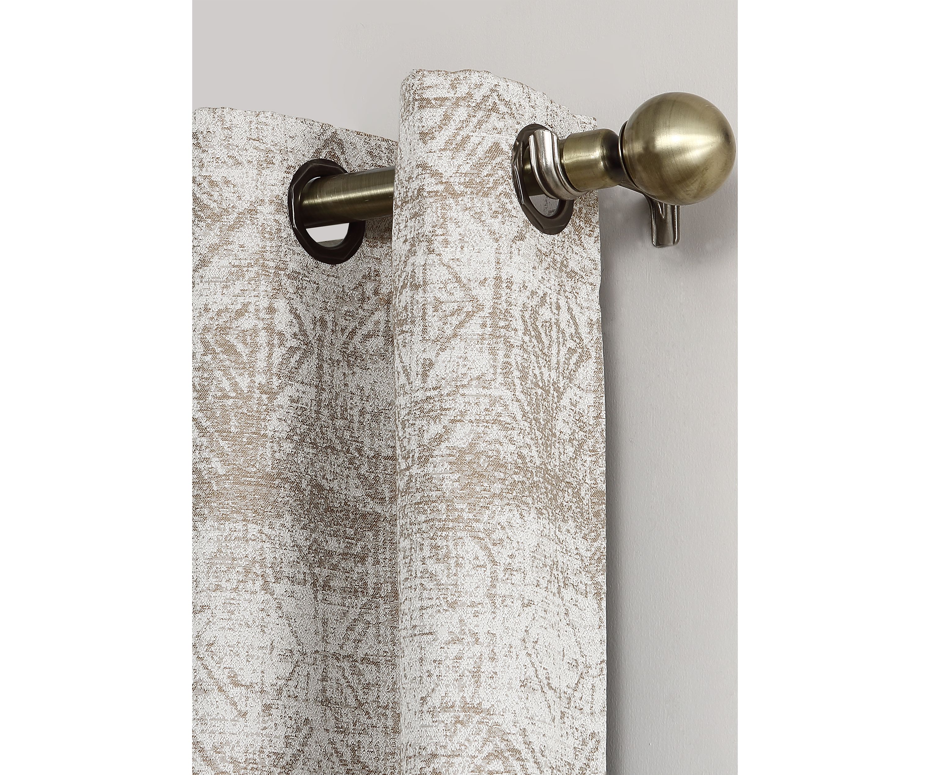 Darren Distressed Global Blackout Lined Grommet Curtain Panel