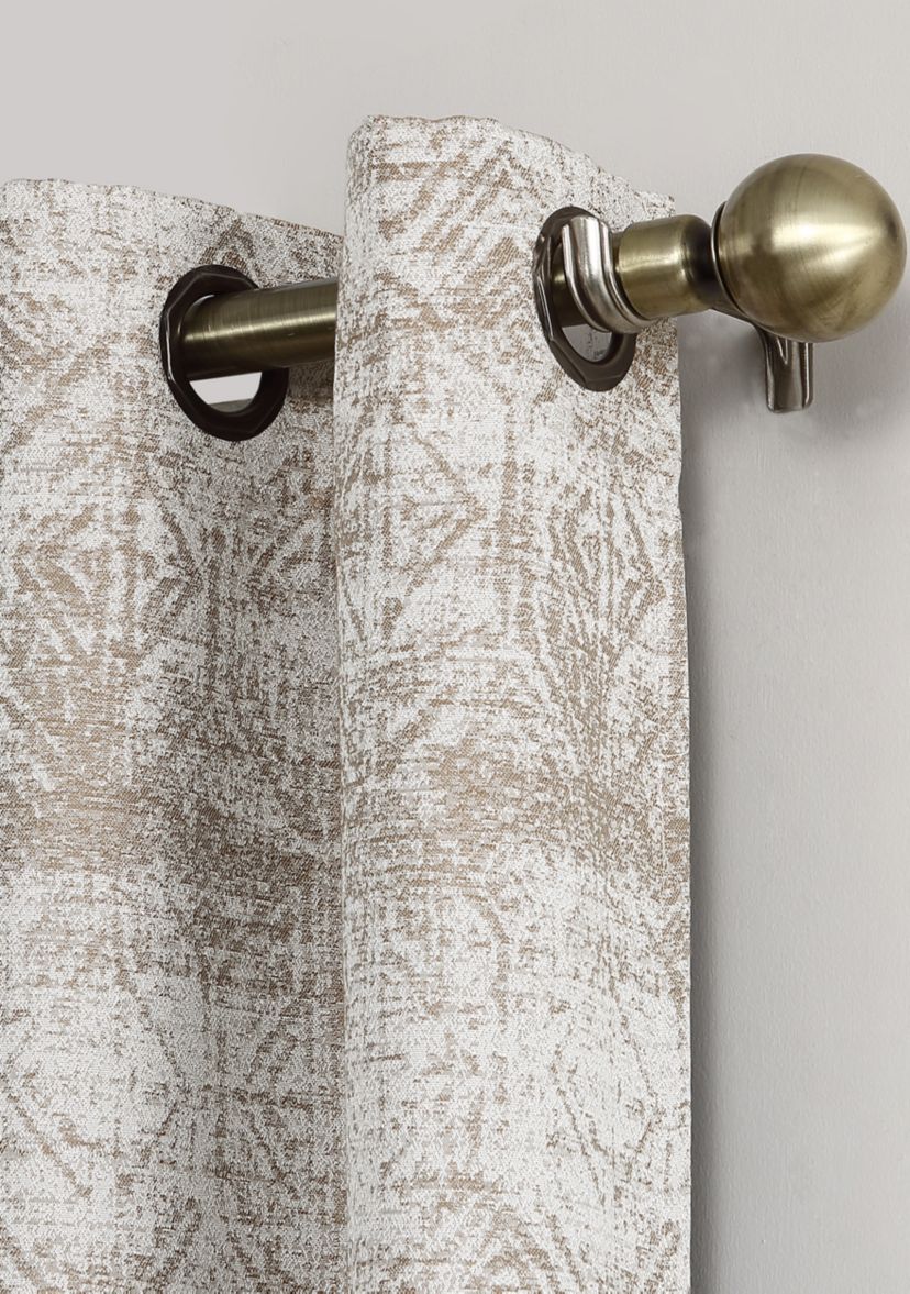 Darren Distressed Global Blackout Lined Grommet Curtain Panel