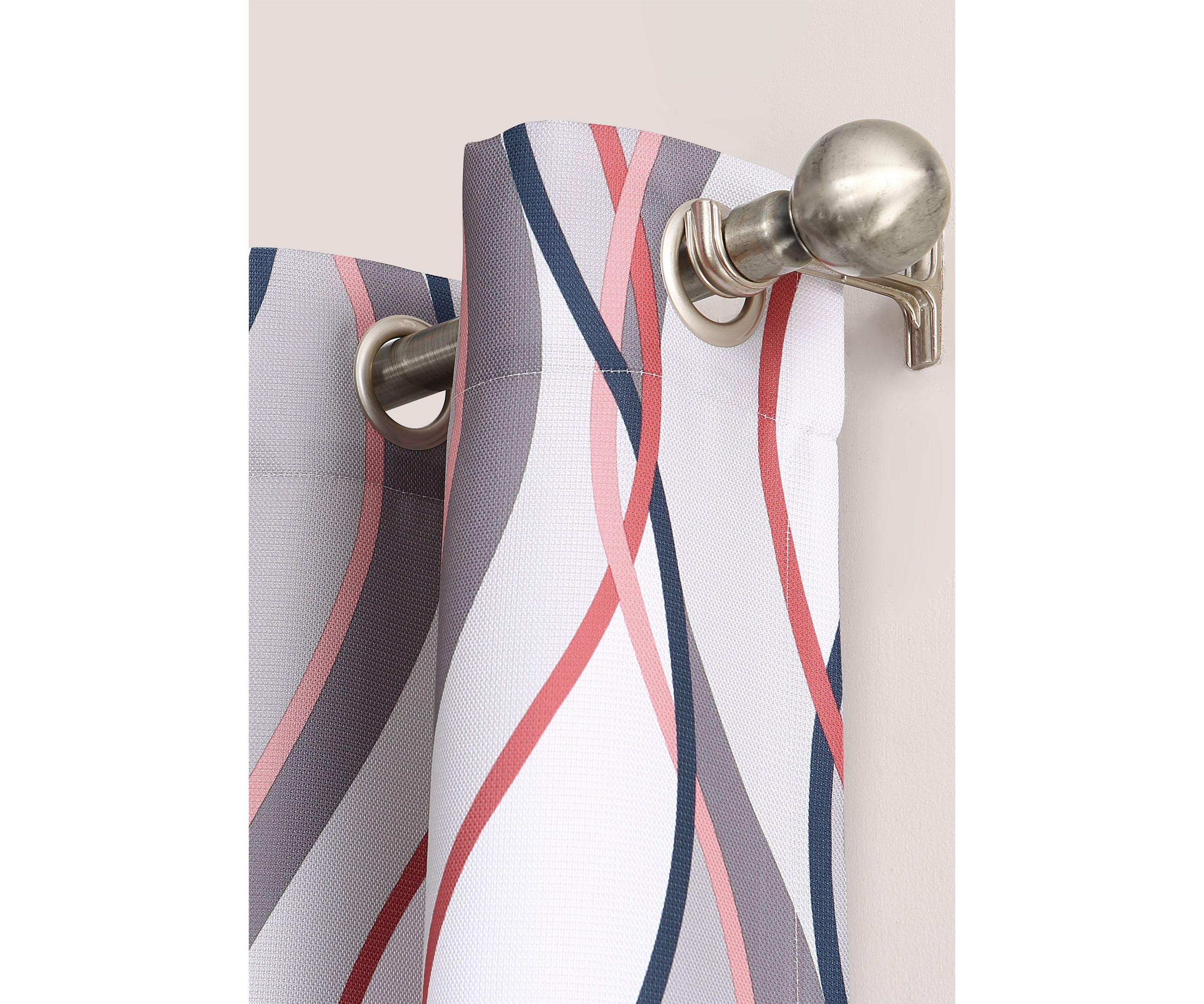 Intersect Grommet Woven Print Curtain Panel