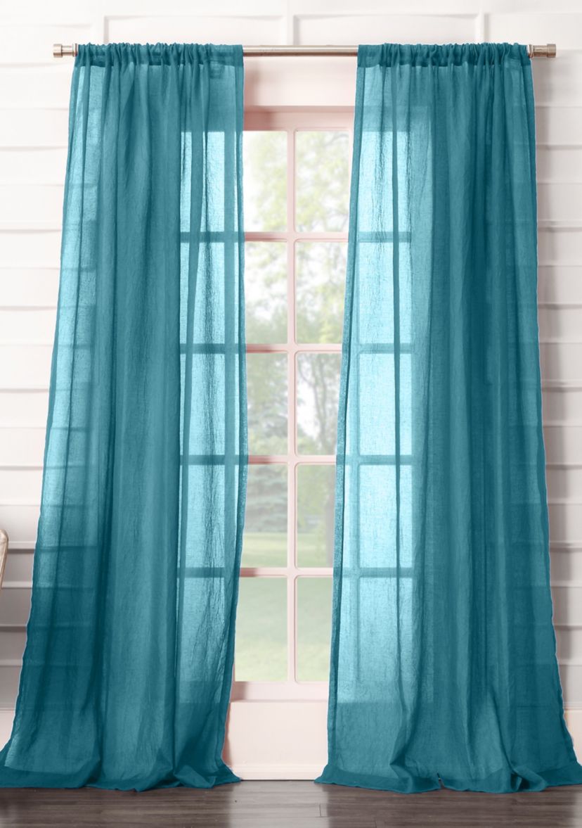 Leland Semi-Sheer Rod Pocket Curtain Panel
