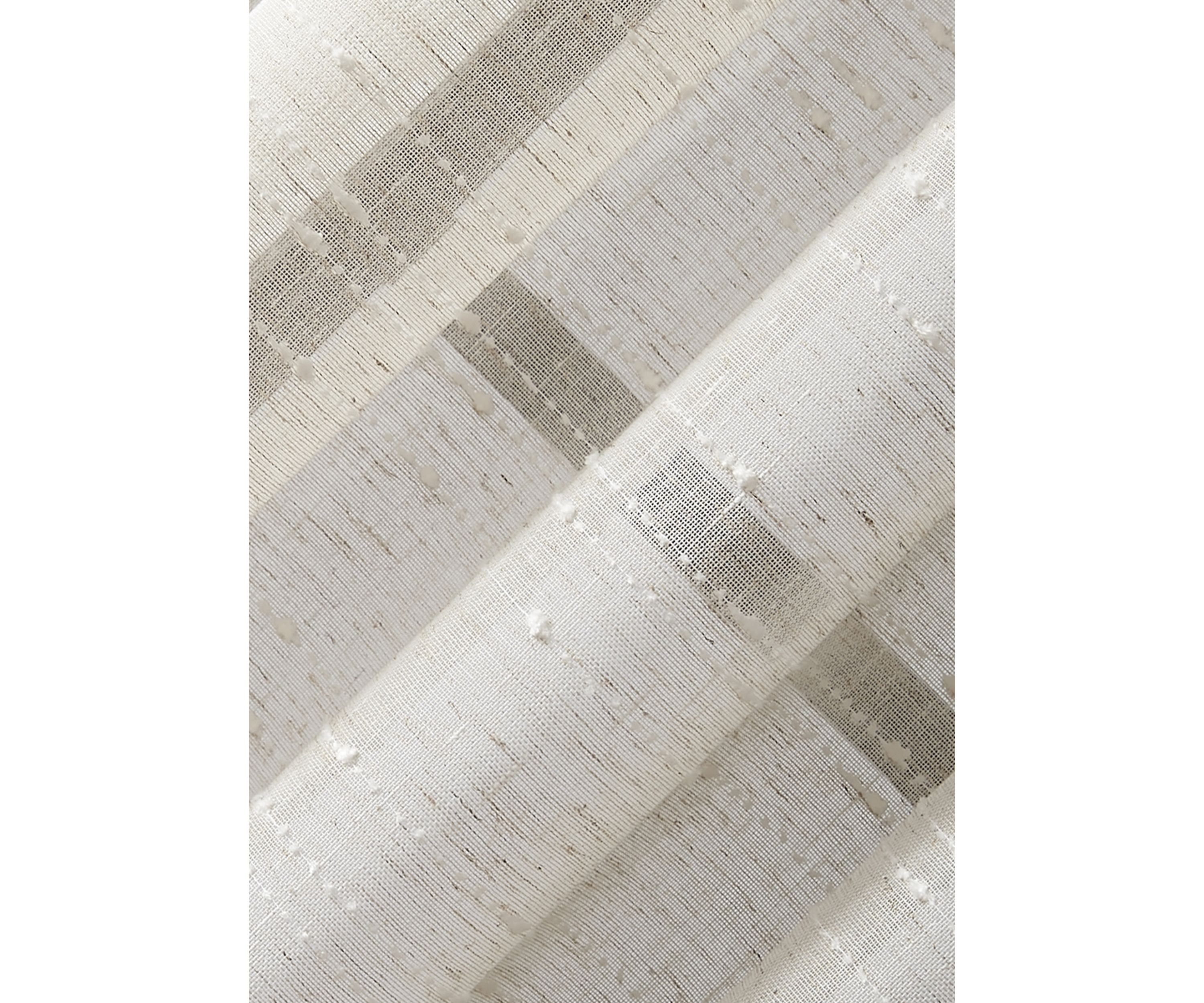 Textured Slub Stripe Curtain Panel
