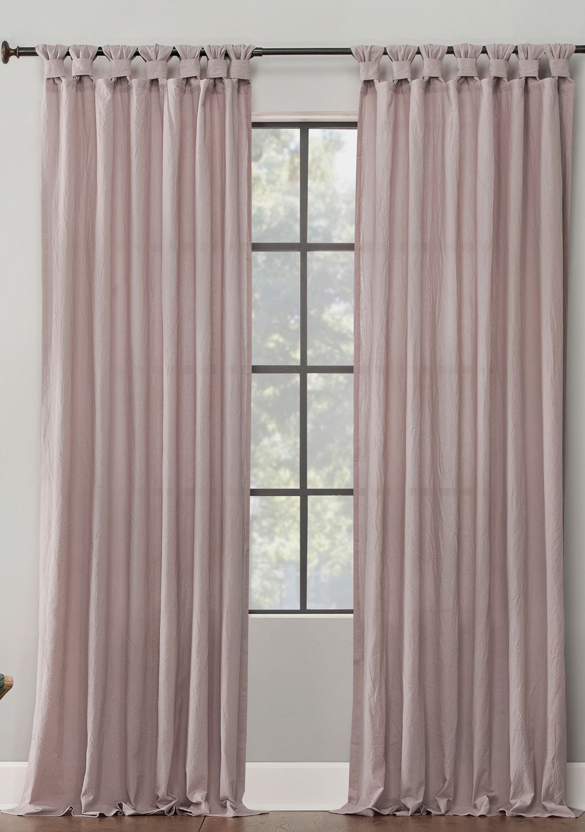 Washed Cotton Twist Tab Window Curtain