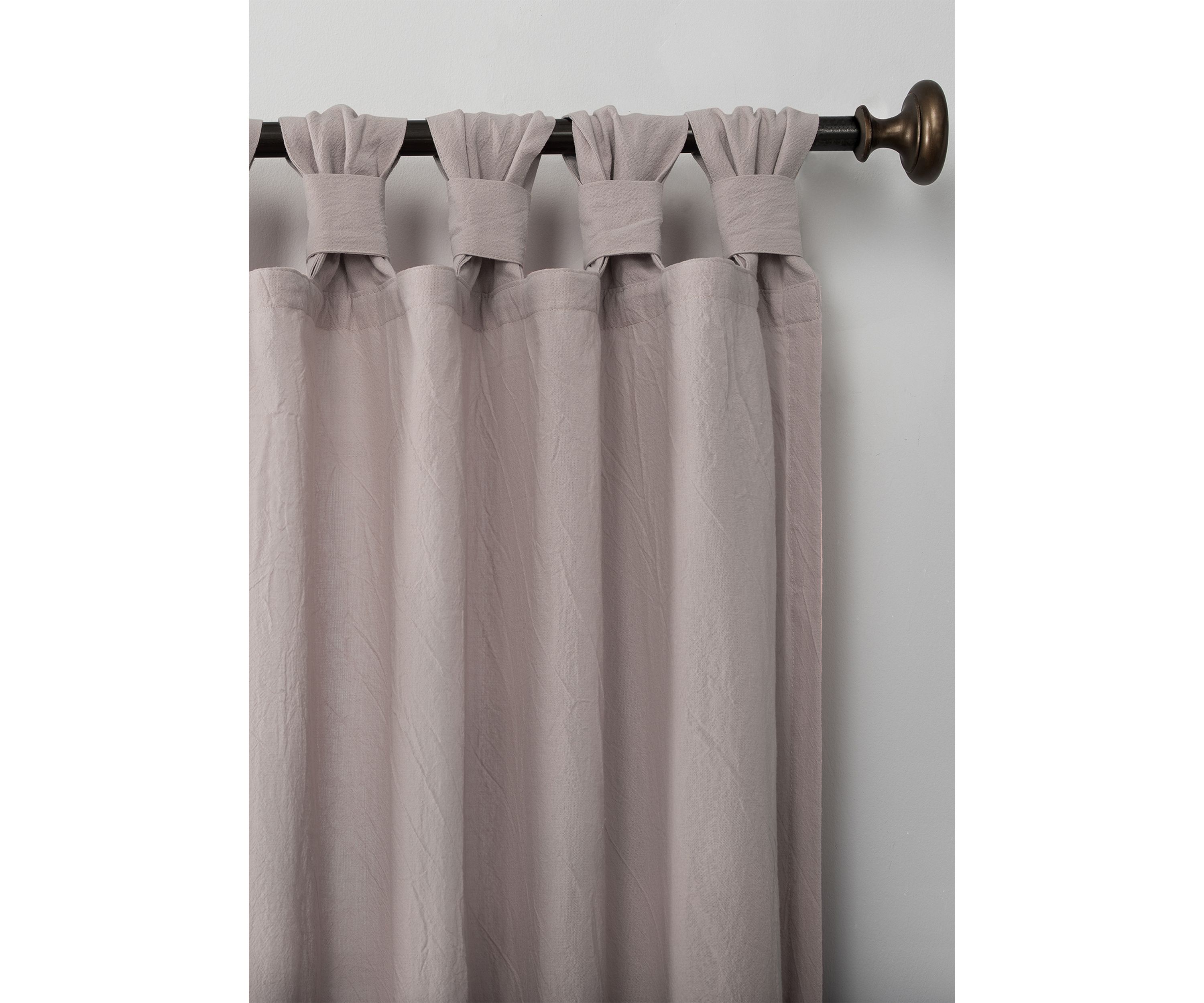 Washed Cotton Twist Tab Window Curtain