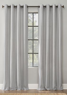 Archaeo Art Deco Cotton Grommet Top Window Curtain | belk