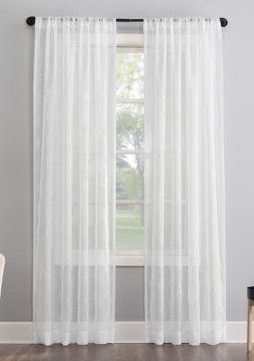 No 918 Tamaryn Embroidered Trellis Sheer Rod Pocket Window