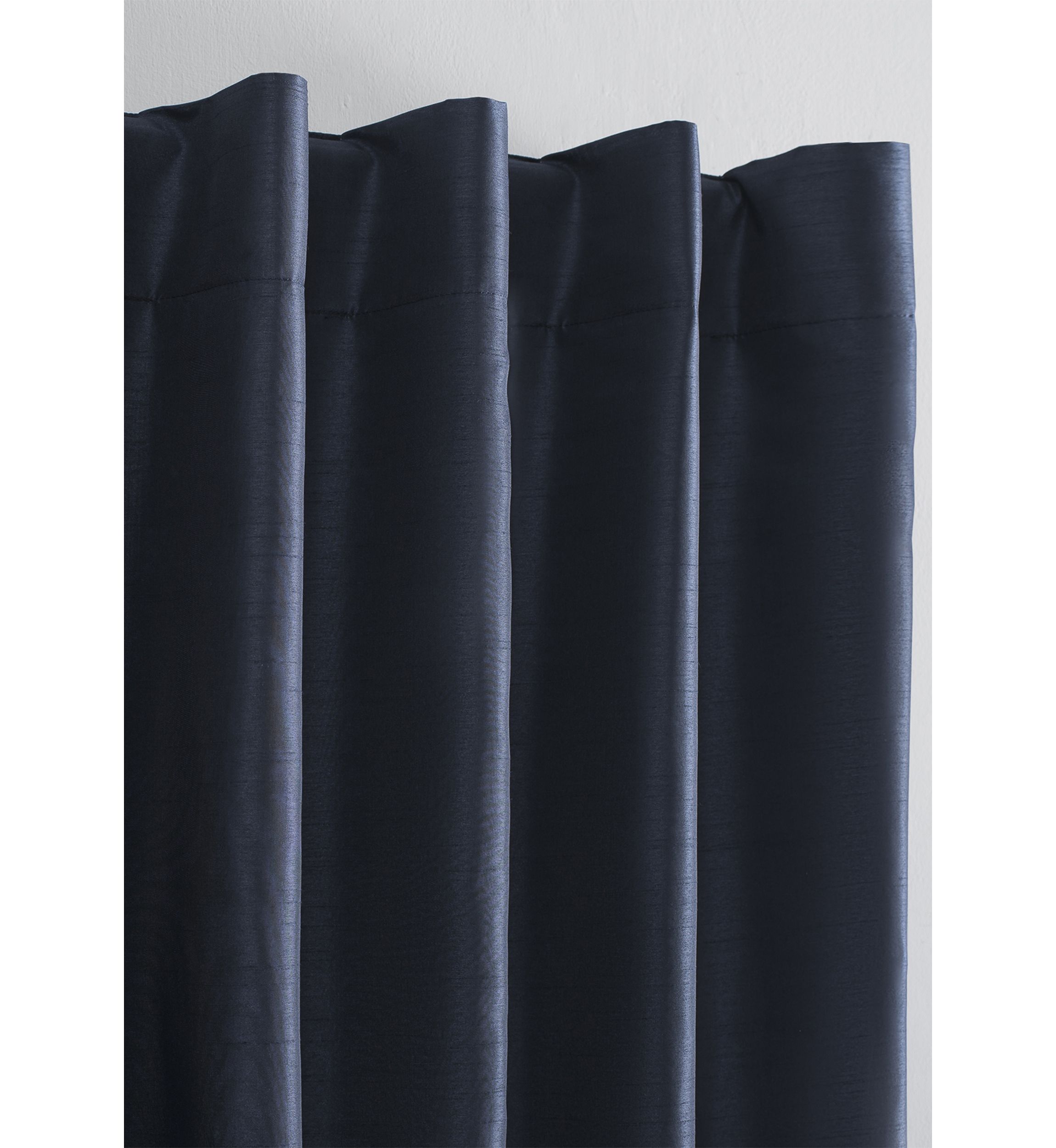 Evelina Faux Dupioni Silk Thermal Extreme Blackout Back Tab Window Curtains