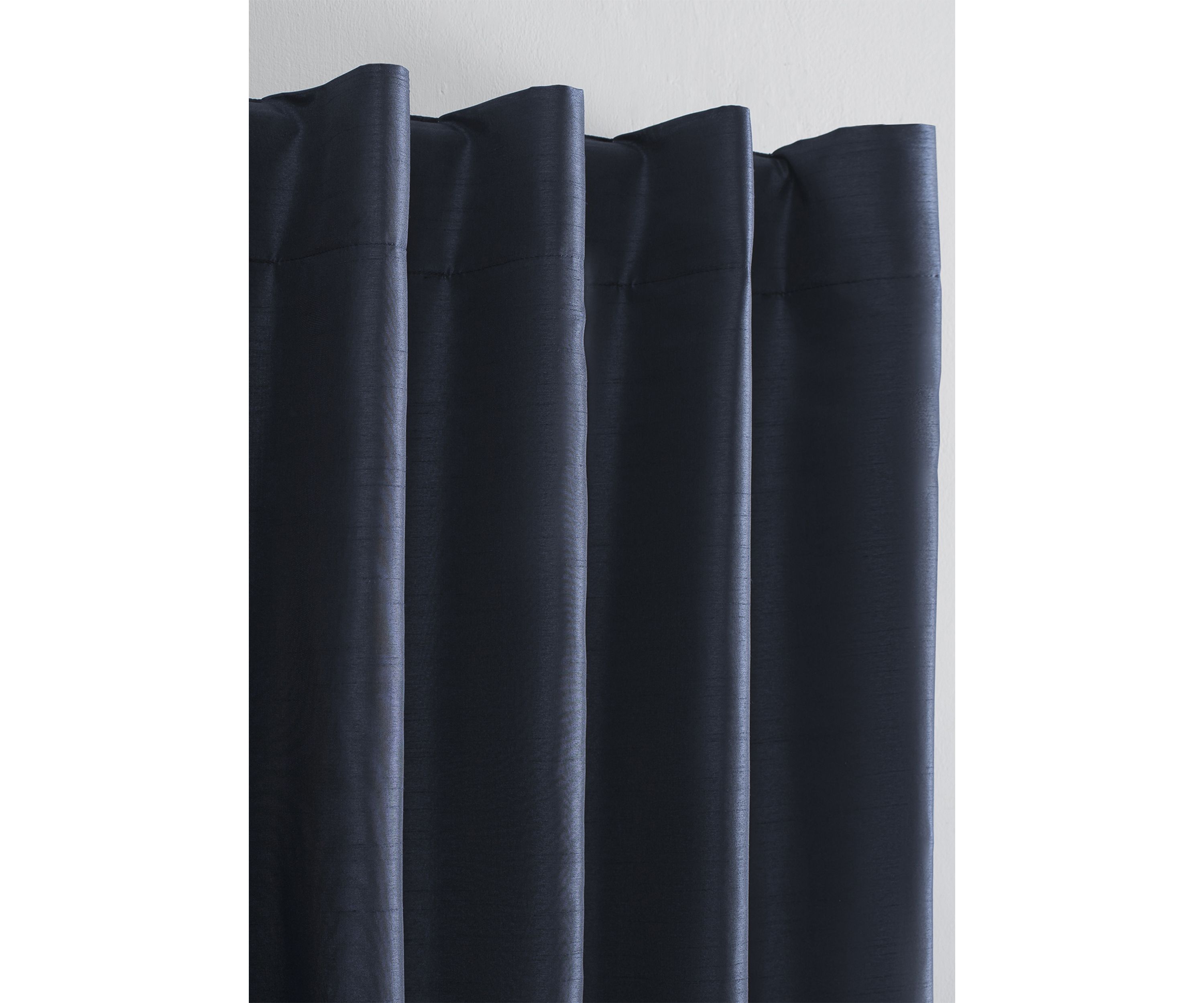 Evelina Faux Dupioni Silk Thermal Extreme Blackout Back Tab Window Curtains
