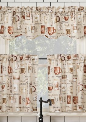 No 918 Bristol Coffee Shop Semi Sheer Rod Pocket Window Curtains