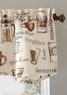 No 918 Bristol Coffee Shop Semi Sheer Rod Pocket Window Curtains