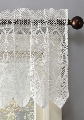 No 918 Joy Macrame Lace Trim Semi Sheer Rod Pocket Window